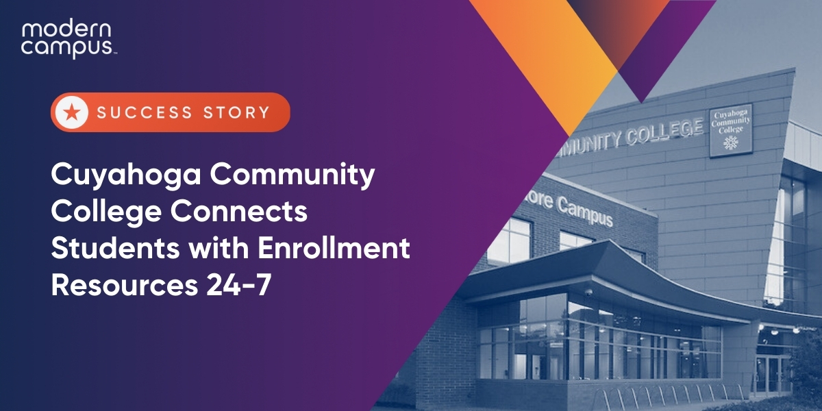 Cuyahoga Community College Connects Students with Enrollment Resources 24-7